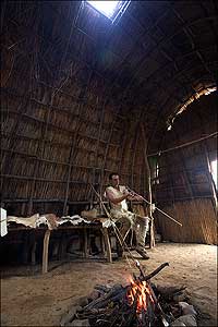 The
sophisticated use Indians made of natural wealth, suggested by the
interpretations of Henricus Historical Park and Pete McKee, embraced the sky.