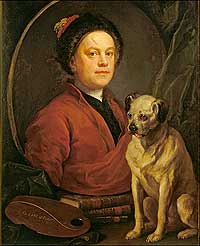 Painter and pug, Hogarth and hound.