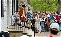 Wolf, her husband long a British captive, pleads for work from Chris Allen during the desperate times of war, when work, money, and food were scarce.