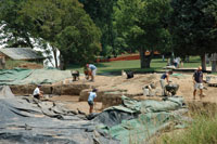 Present-day dig at James Fort