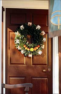 card wreath