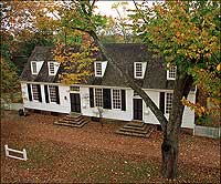 The John Blair House in Colonial Williamsburg's Historic Area.