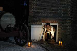 Interpreter Eric Hunter demonstrates the services