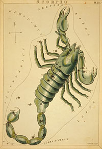 Scorpio was but one of the Zodiac signs parsed by the
astrologers colonists consulted in the eighteenth century.