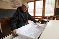 Chief Brown, examining a 1729 Carolina map, said, “We are part of American history . . . and proud of it.”