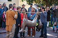 The Pamunkey and Mattaponi pay their annual tribute of wild game and gifts, dating back centuries, to then-Virginia Gov. Bob McDonnell. 