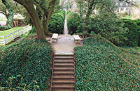 The Grissell Hay House mound, as it is now, 200 feet away