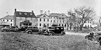 The Williamsburg Inn under construction, shortly before it was completed in 1937 and the sixty-one rooms opened for guests.